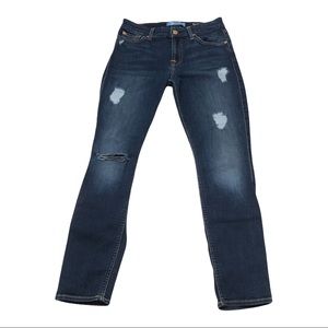 7 For All Mankind Blair Denim The Ankle Skinny Stretch Ripped Jeans 26
